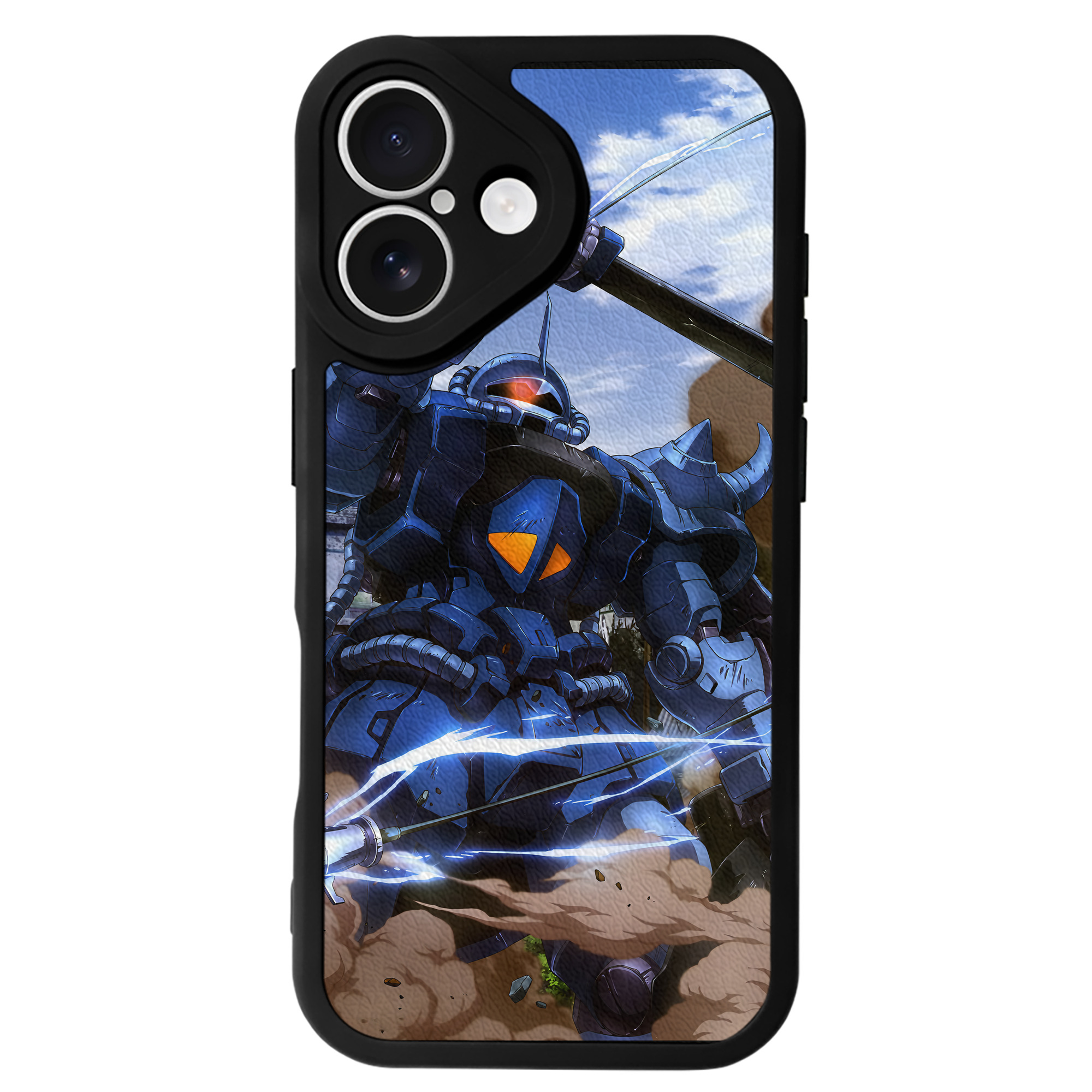 （画像用） 機動戦士ガンダム Mobile Suit Gundam 【iPhone 16シリーズ対応】シリコンスマホケース（レザー調） 材質：シリコン